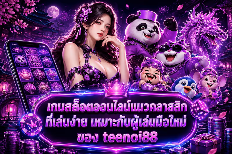 เกมสล็อตออนไลน์แนวคลาสสิกที่เล่นง่าย เหมาะกับผู้เล่นมือใหม่ของ teenoi88