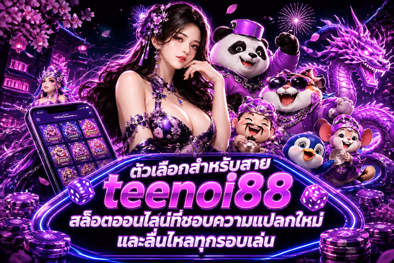 ตัวเลือกสำหรับสาย teenoi88สล็อตออนไลน์ที่ชอบความแปลกใหม่และลื่นไหลทุกรอบเล่น